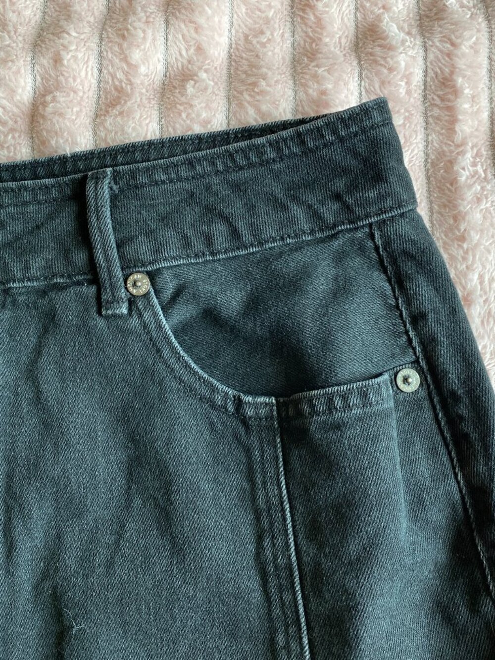 American Eagle Black Denim Skirt